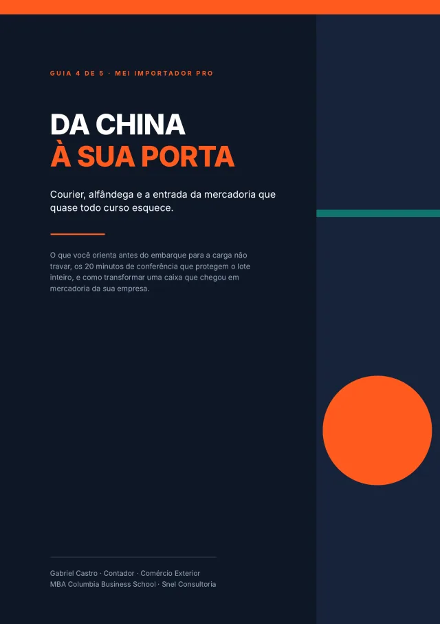Capa do guia 04: Da China à Sua Porta